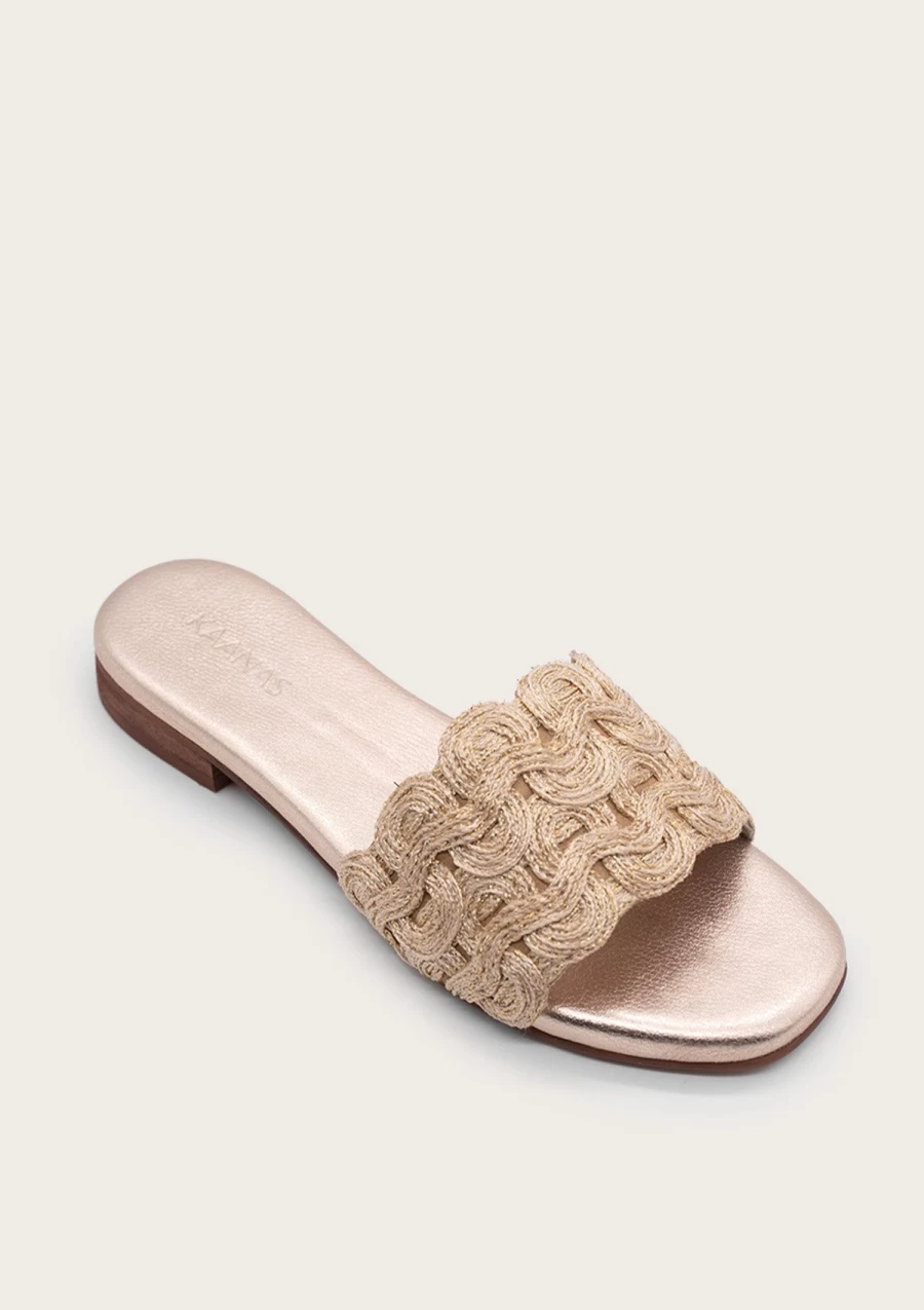 KAANAS Women's Nash Gold Fashion Sneakers - Stylish Comfort for Everyday Wear