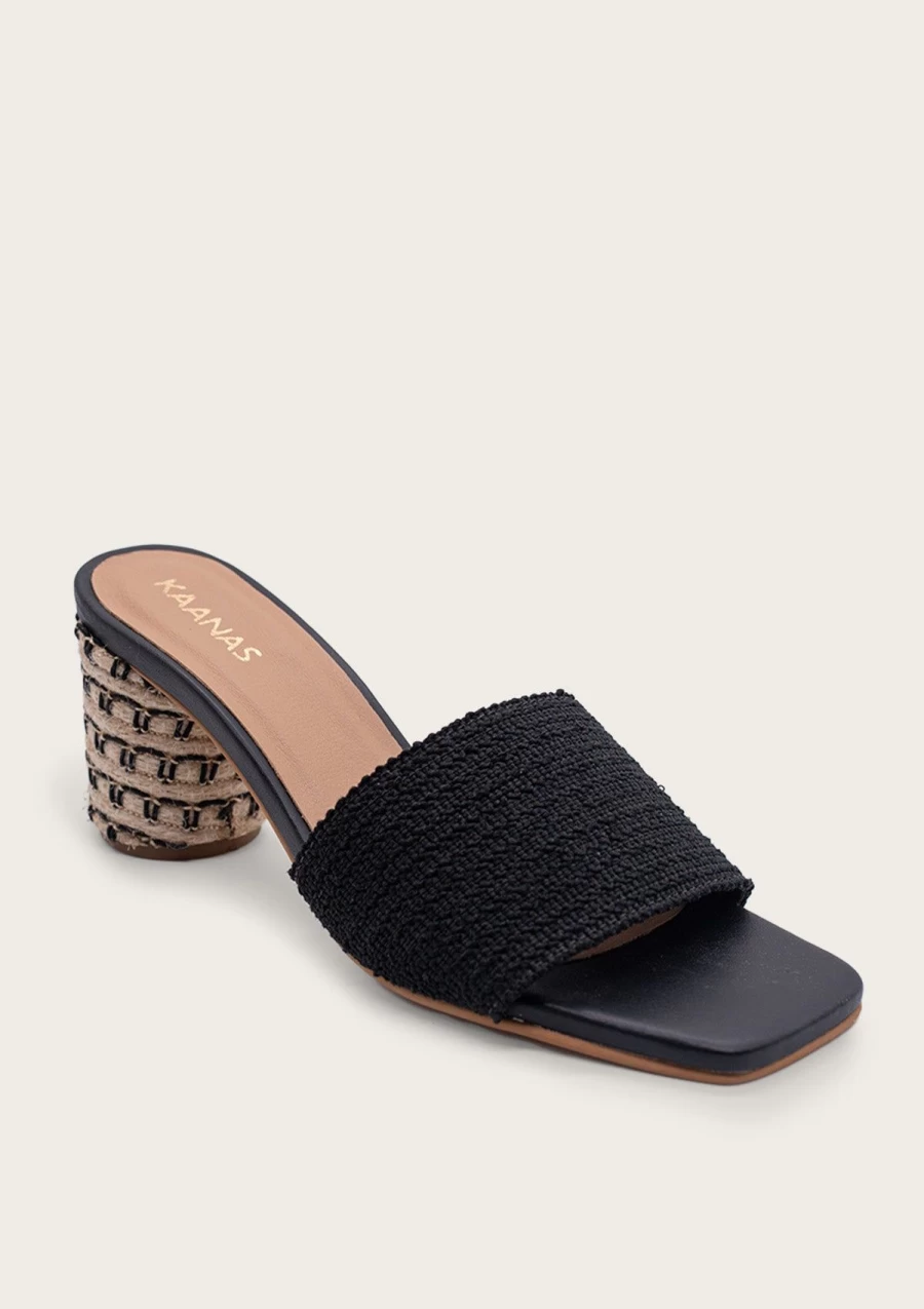 KAANAS Women's Amber Black Fashionable and Comfortable Footwear