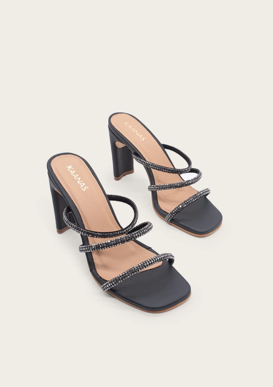 KAANAS Fortuna Black Women's Fashion Shoes
